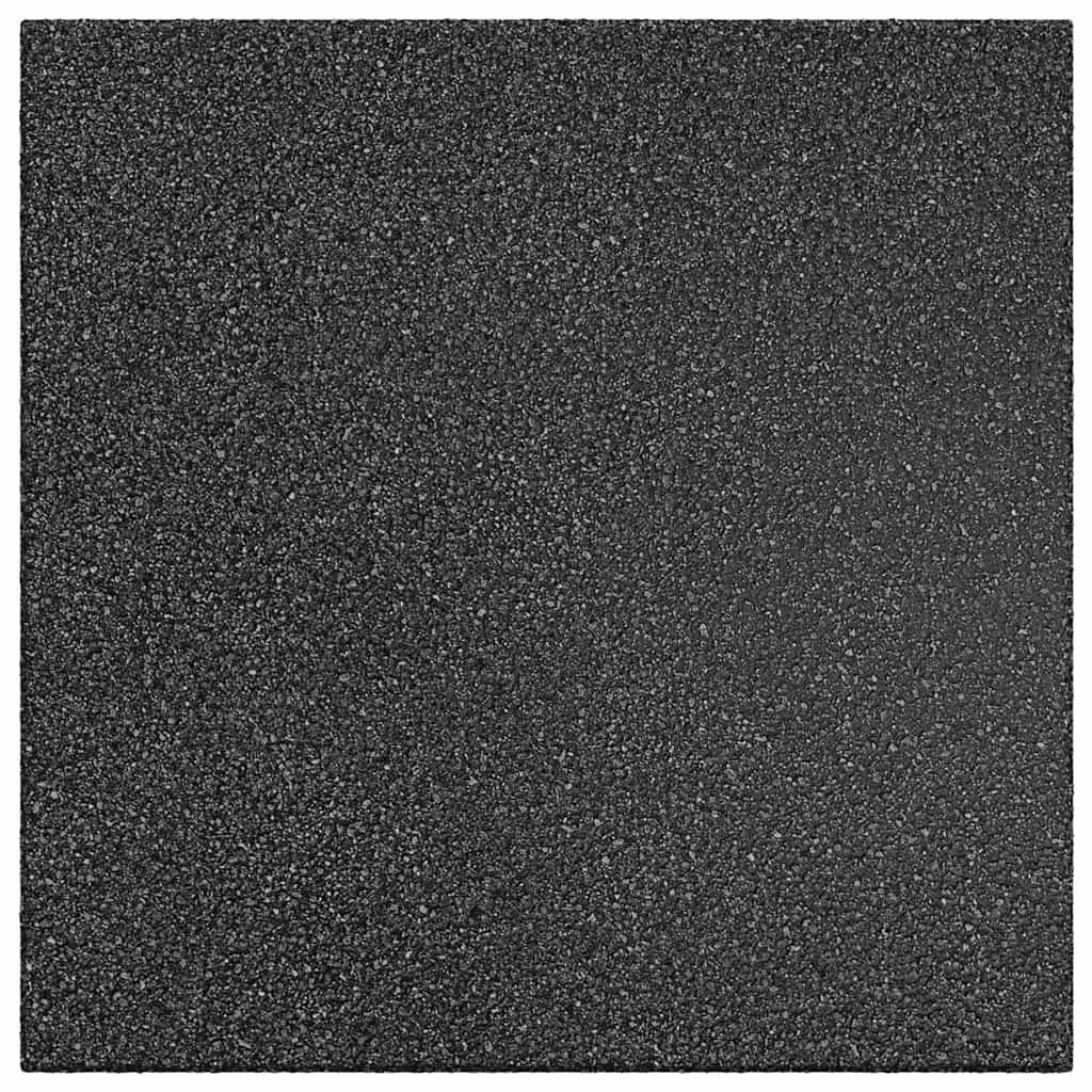 Πλάκες Δαπέδου Ασφαλείας 6 τεμ. Μαύρες 50x50x3 εκ. Καουτσούκ