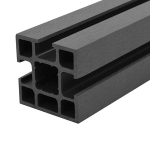 Πάνελ Περίφραξης με Καφασωτό Γκρι 183 x 185 εκ. από WPC