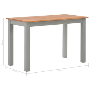 Τραπεζαρία 120 x 60 x 74 εκ. από Μασίφ Ξύλο Δρυός