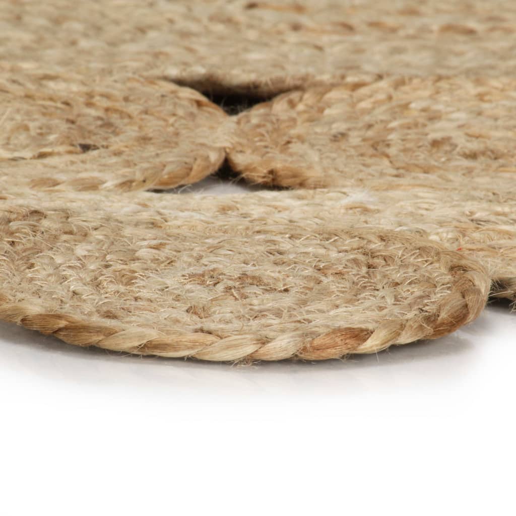 Χαλί Χειροποίητο Πλεκτό 120 εκ. από Γιούτα - PAKOBAZAAR