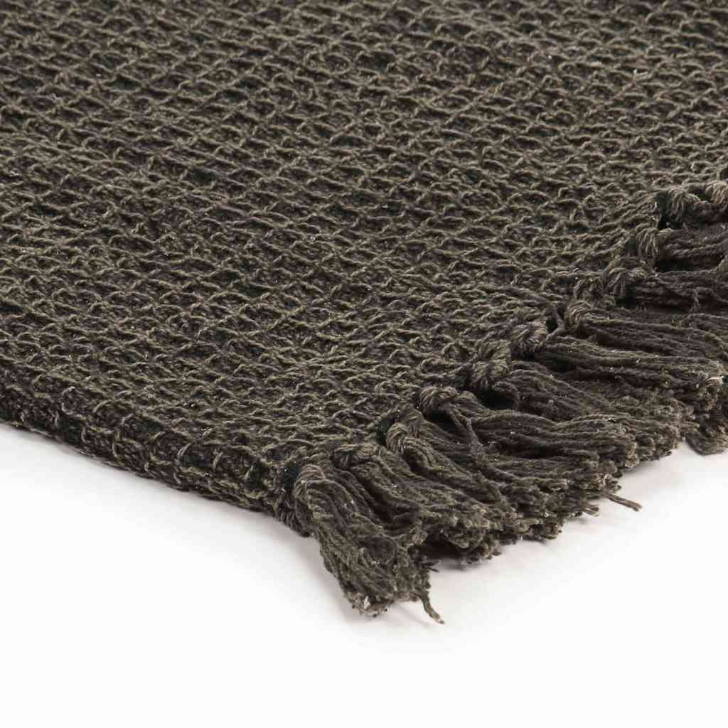 Ριχτάρι Ανθρακί / Καφέ 220 x 250 εκ. Βαμβακερό