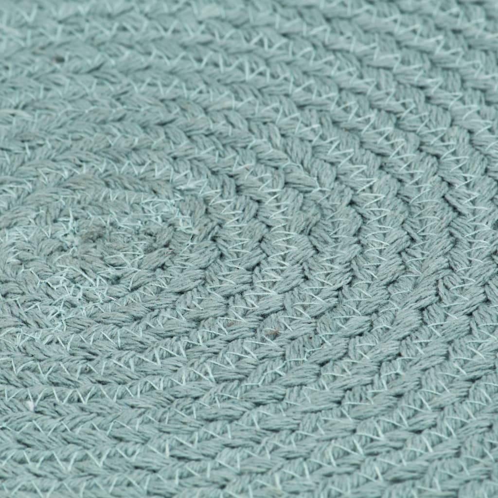 Σουπλά Στρογγυλά Απλά 6 τεμ. Πράσινα 38 εκ. Βαμβακερά - PAKOBAZAAR