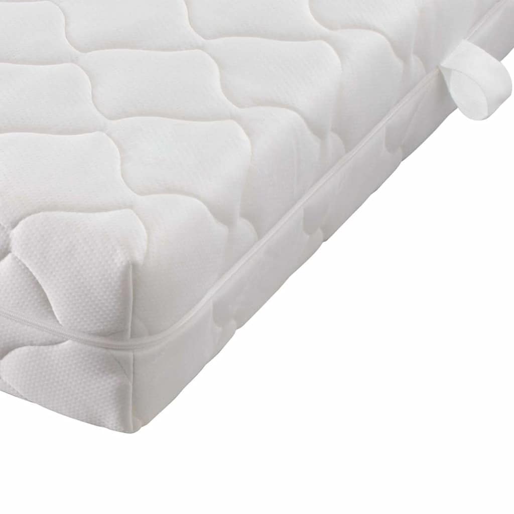 275849  Bed with Mattress Black Metal 180x200 cm(246743+241405)