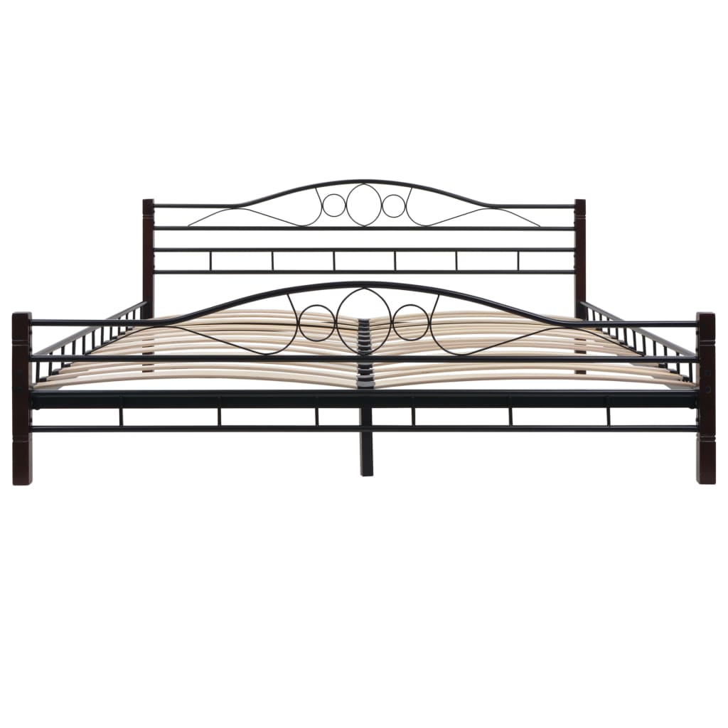 275859  Bed with Memory Foam Mattress Metal 180x200 cm(246743+241076)