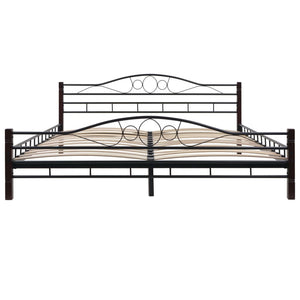 275859  Bed with Memory Foam Mattress Metal 180x200 cm(246743+241076)