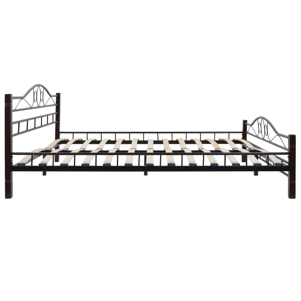 275859  Bed with Memory Foam Mattress Metal 180x200 cm(246743+241076)