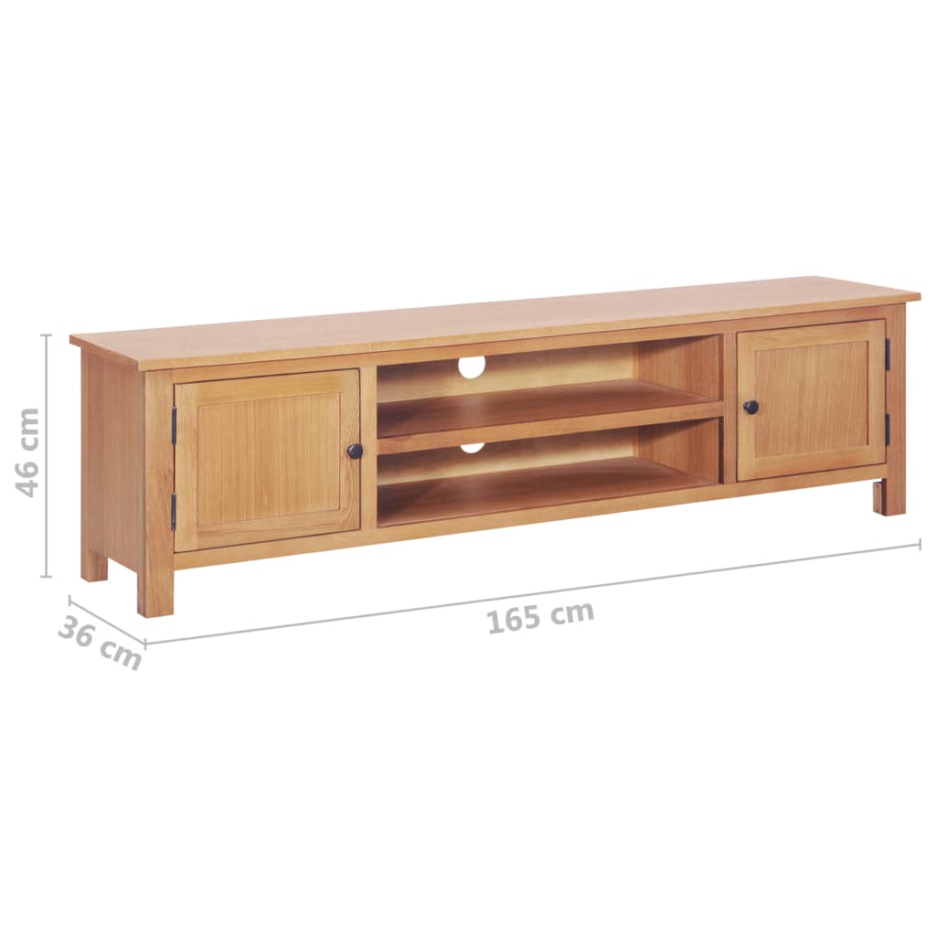 Έπιπλο Τηλεόρασης 165 x 36 x 46 εκ. από Μασίφ Ξύλο Δρυός