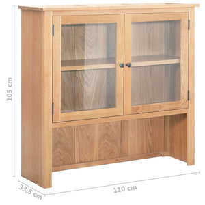 Βιβλιοθήκη Γραφείου Επικαθήμενη 110x33,5x105 εκ. Ξύλο Δρυός - Pakobazaar