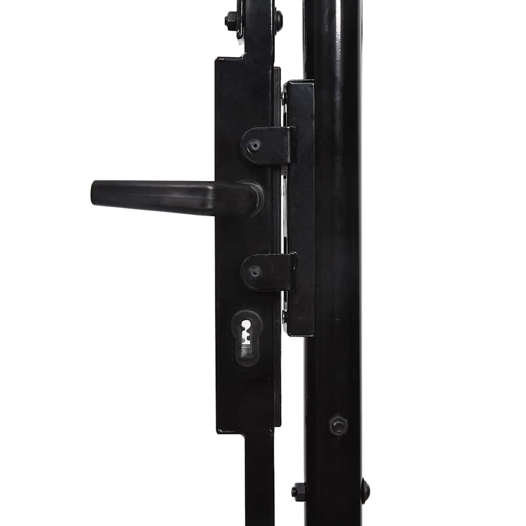 Πύλη Κήπου με Καμπύλη Κορυφή 400 x 175 cm Ατσάλι - PAKOBAZAAR