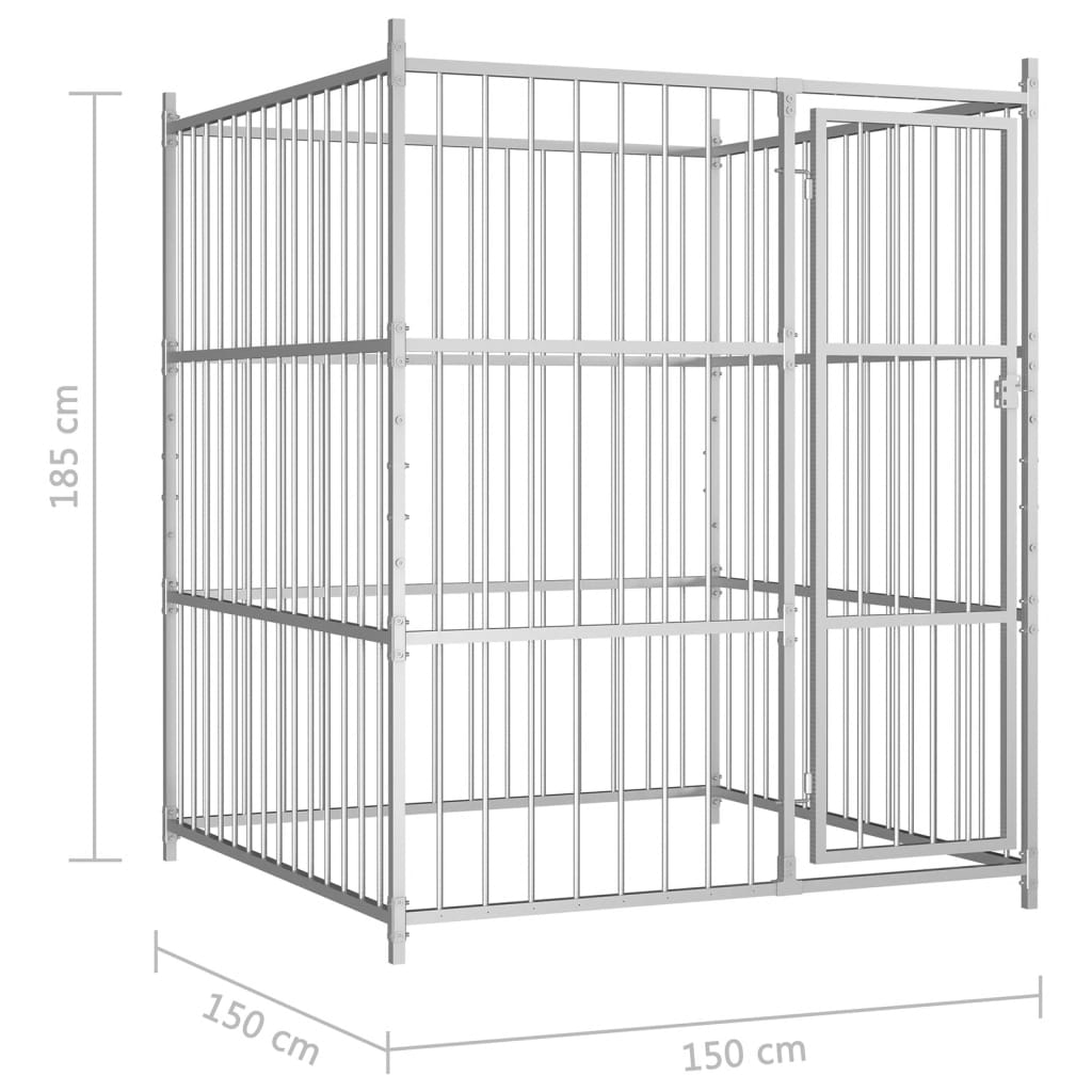 Κλουβί Σκύλου Εξωτερικού Χώρου 150 x 150 x 185 εκ. - Pakobazaar