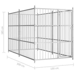 Κλουβί Σκύλου Εξωτερικού Χώρου 300 x 150 x 185 εκ. - Pakobazaar