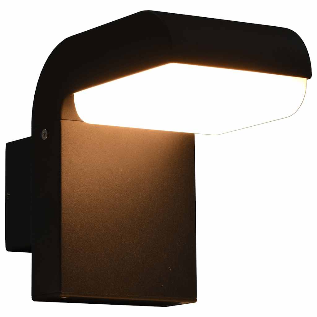 Εξωτερικό Φωτιστικό Τοίχου LED 9 W Μαύρο Οβάλ - Pakobazaar