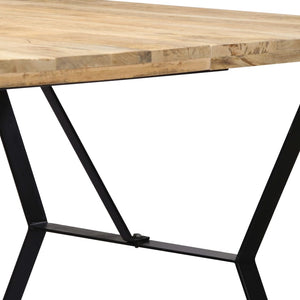Τραπεζαρία 180 x 90 x 76 εκ. από Μασίφ Ξύλο Μάνγκο - Pakobazaar