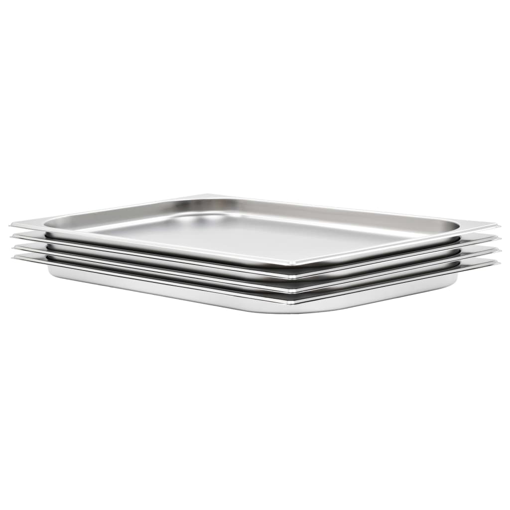 Λεκάνες Gastronorm 4 τεμ. GN 1/1 20 χιλ. από Ανοξείδωτο Ατσάλι