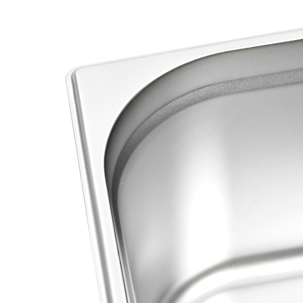 Λεκάνες Gastronorm 2 τεμ. GN 1/2 200 χιλ. από Ανοξείδωτο Ατσάλι