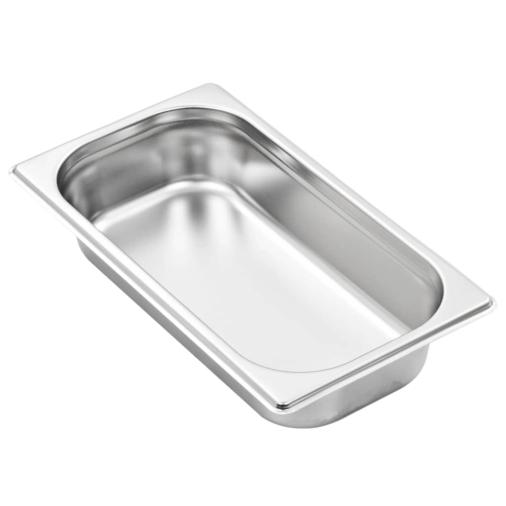 Λεκάνες Gastronorm 8 τεμ. GN 1/3 65 χιλ. από Ανοξείδωτο Ατσάλι