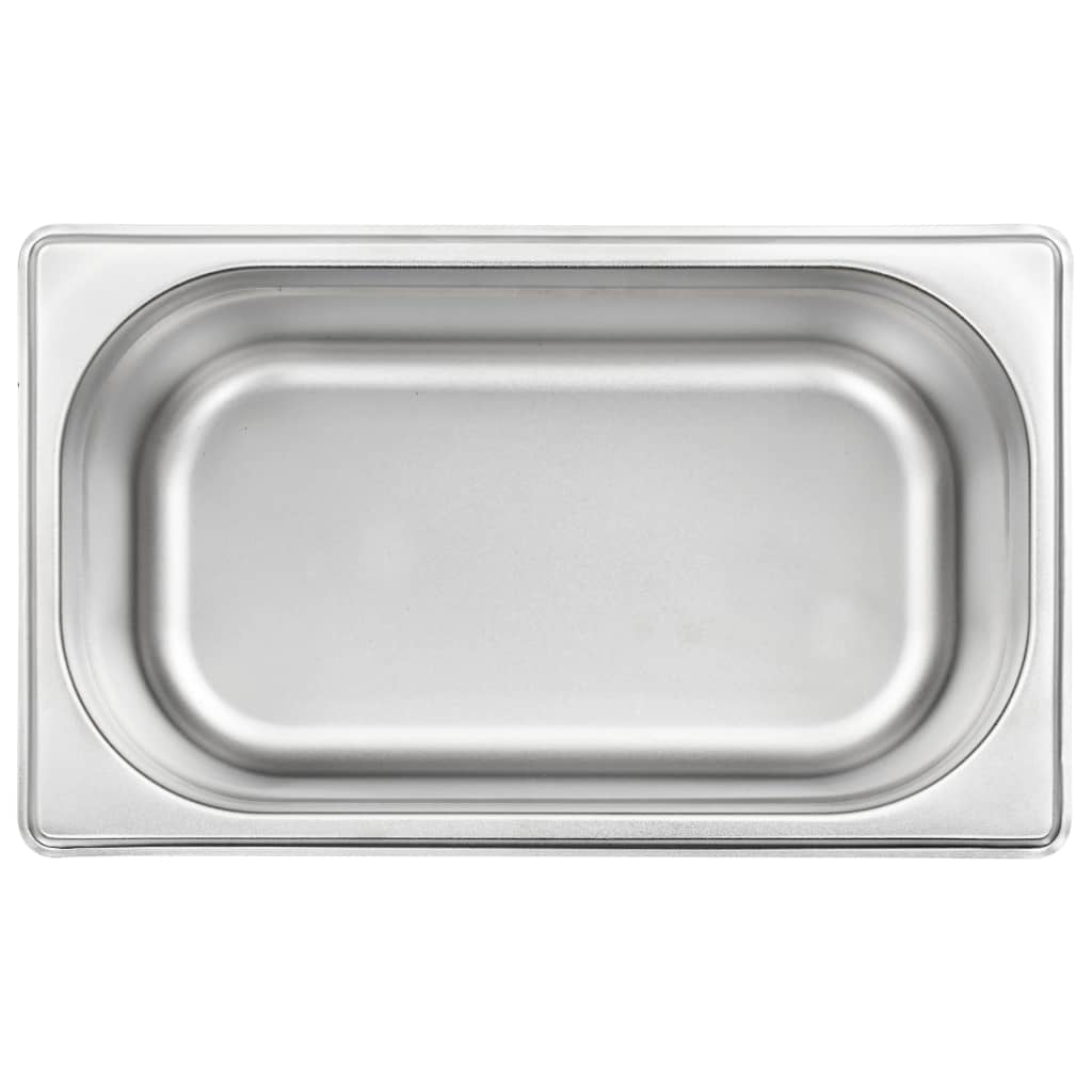 Λεκάνες Gastronorm 8 τεμ. GN 1/4 100 χιλ. από Ανοξείδωτο Ατσάλι