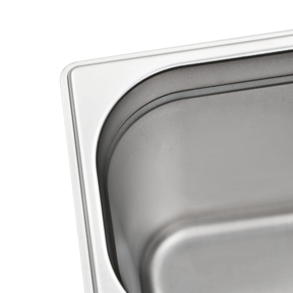 Λεκάνες Gastronorm 4 τεμ. GN 1/4 200 χιλ. από Ανοξείδωτο Ατσάλι