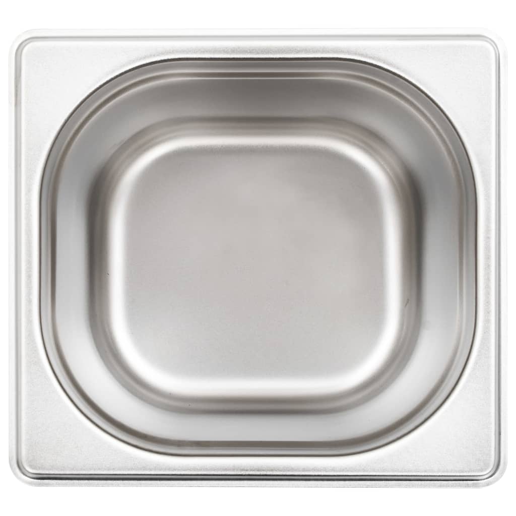 Λεκάνες Gastronorm 8 τεμ. GN 1/6 150 χιλ. από Ανοξείδωτο Ατσάλι
