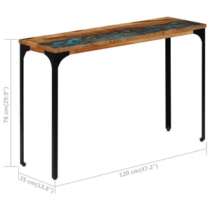 Τραπέζι Κονσόλα 120 x 35 x 76 εκ. από Μασίφ Ανακυκλωμένο Ξύλο - PAKOBAZAAR