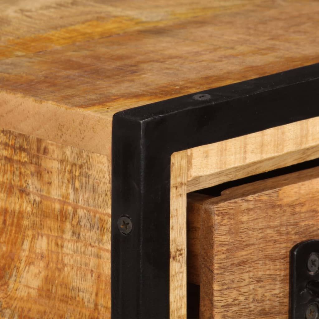 Έπιπλο Τηλεόρασης με Συρτάρια 120x30x40 εκ. Μασίφ Ξύλο Μάνγκο - PAKOBAZAAR