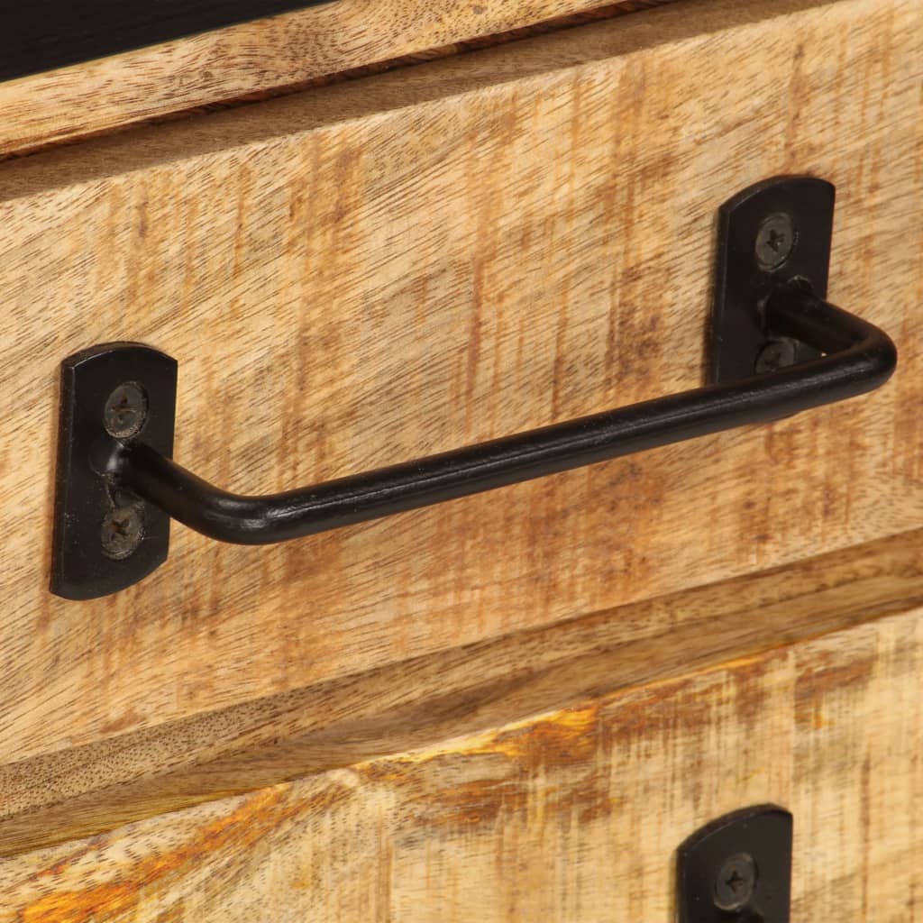 Έπιπλο Τηλεόρασης με Συρτάρια 120x30x40 εκ. Μασίφ Ξύλο Μάνγκο - PAKOBAZAAR