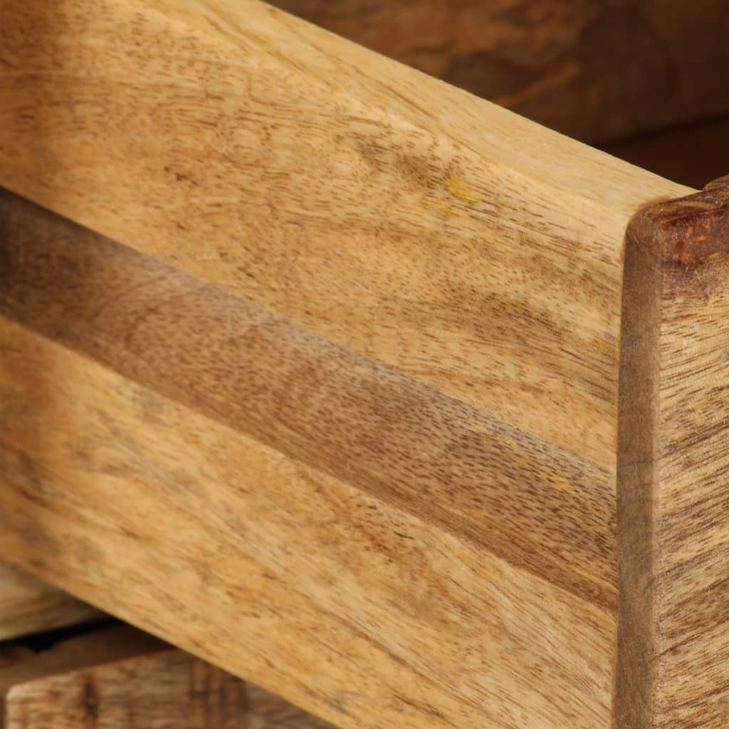 Έπιπλο Τηλεόρασης με Συρτάρια 120x30x40 εκ. Μασίφ Ξύλο Μάνγκο - PAKOBAZAAR