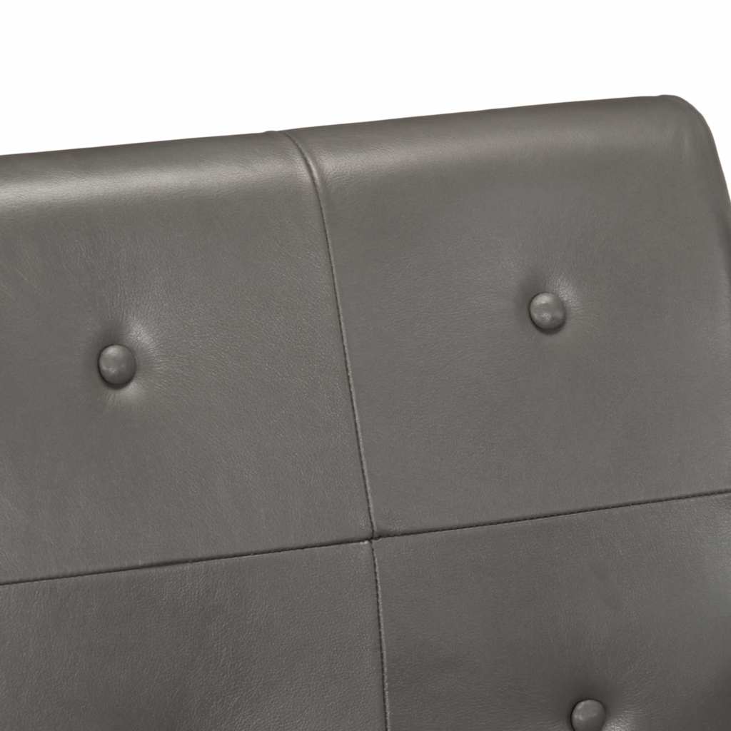 Πολυθρόνα Γκρι από Γνήσιο Δέρμα - PAKOBAZAAR