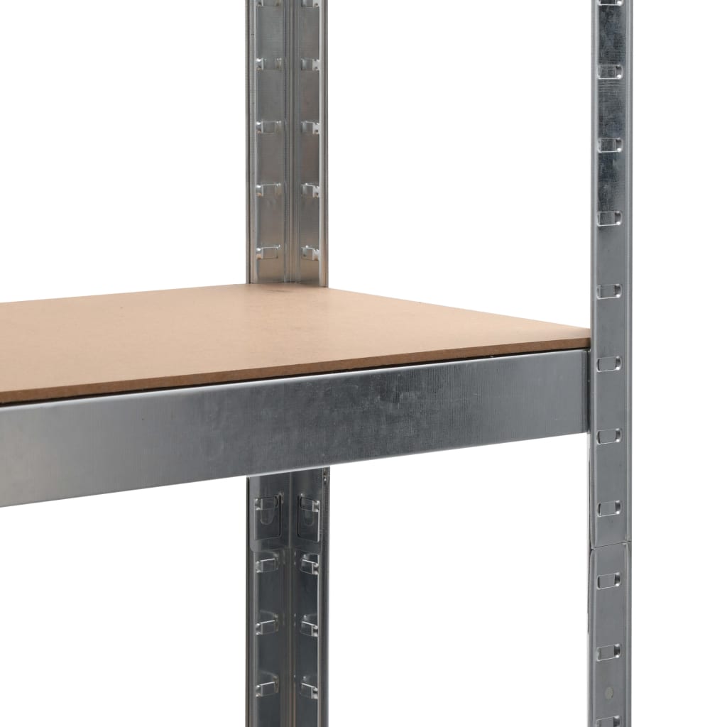 Ραφιέρα Ασημί 90 x 30 x 180 εκ. από Ατσάλι και MDF