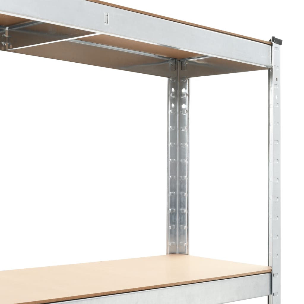 Ραφιέρα Ασημί 100 x 60 x 180 εκ. από Ατσάλι και MDF