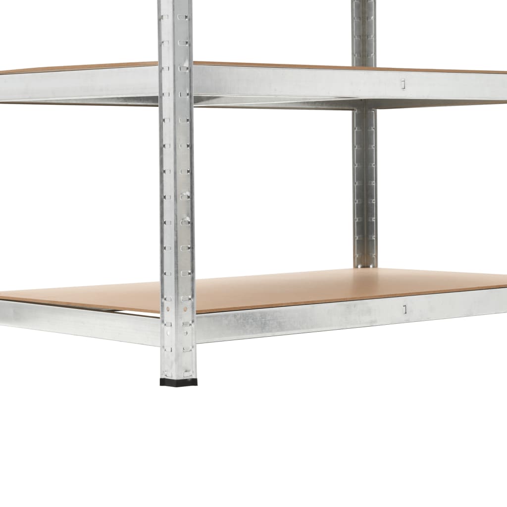 Ραφιέρα Ασημί 100 x 60 x 180 εκ. από Ατσάλι και MDF