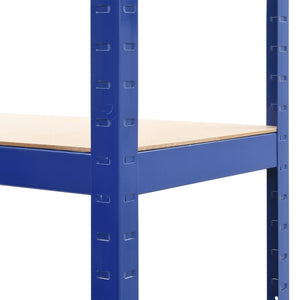 Ραφιέρα 2 Τεμ. Μπλε 80 x 40 x 160 εκ. από Ατσάλι & MDF - PAKOBAZAAR