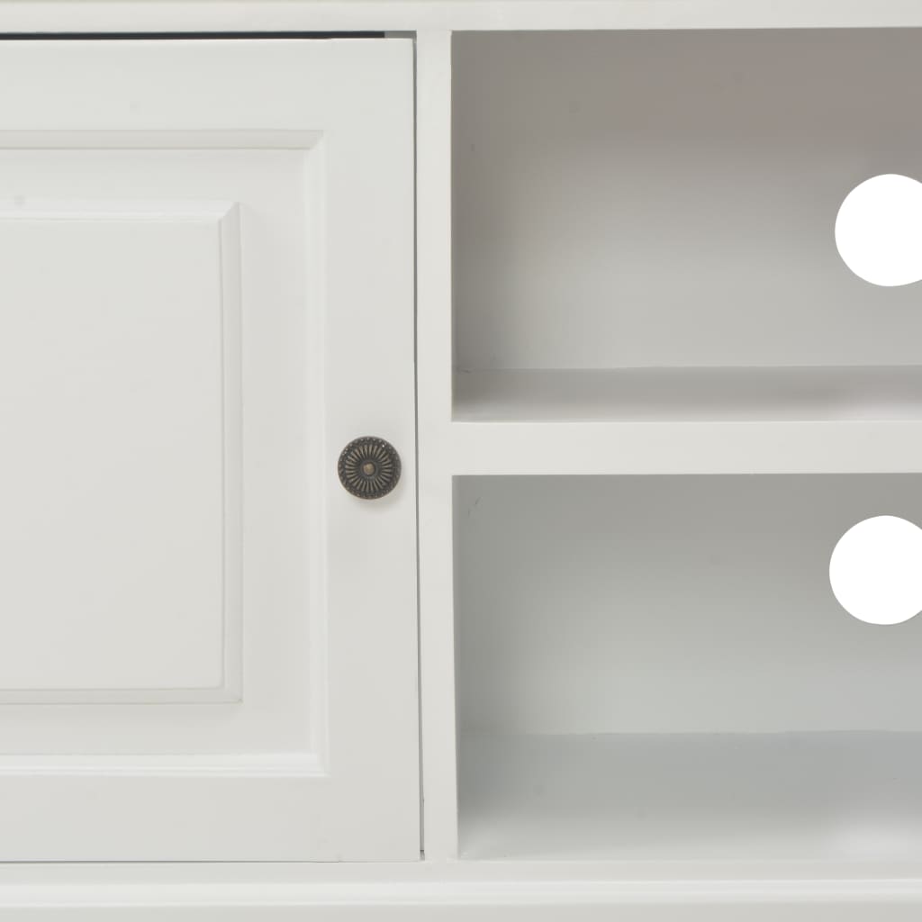 Έπιπλο Τηλεόρασης Λευκό 90 x 30 x 40 εκ. Ξύλινο