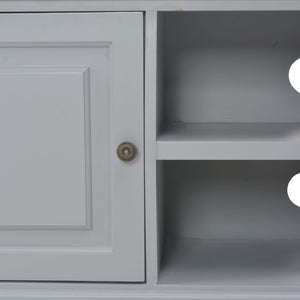 Έπιπλο Τηλεόρασης Γκρι 90 x 30 x 40 εκ. από Μασίφ Ξύλο