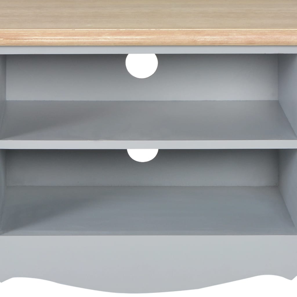 Έπιπλο Τηλεόρασης Γκρι 120 x 30 x 40 εκ. Ξύλινο
