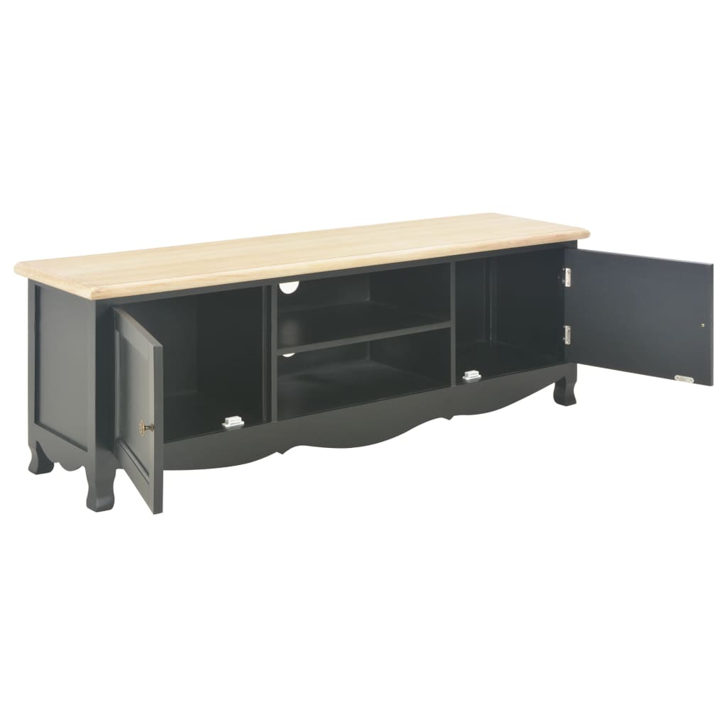Έπιπλο Τηλεόρασης Μαύρο 120 x 30 x 40 εκ. Ξύλινο