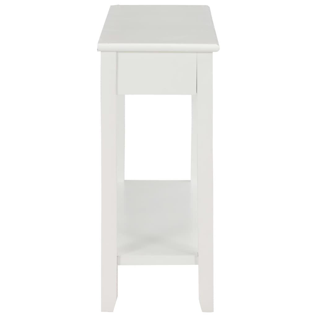 Τραπέζι Κονσόλα Λευκό 110 x 35 x 80 εκ. Ξύλινο - PAKOBAZAAR