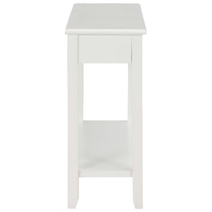Τραπέζι Κονσόλα Λευκό 110 x 35 x 80 εκ. Ξύλινο - PAKOBAZAAR