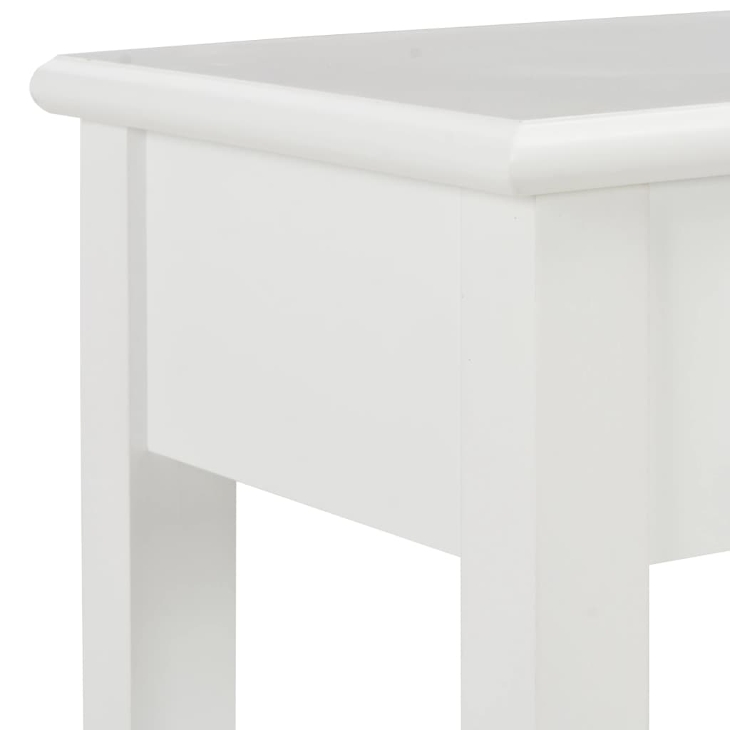 Τραπέζι Κονσόλα Λευκό 110 x 35 x 80 εκ. Ξύλινο - PAKOBAZAAR