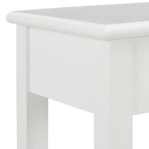 Τραπέζι Κονσόλα Λευκό 110 x 35 x 80 εκ. Ξύλινο - PAKOBAZAAR