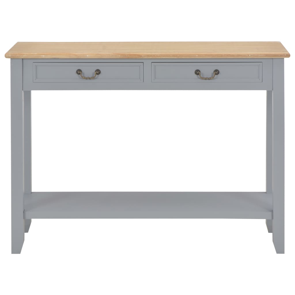 Τραπέζι Κονσόλα Γκρι 110 x 35 x 80 εκ. Ξύλινο - PAKOBAZAAR