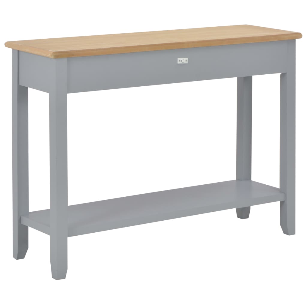 Τραπέζι Κονσόλα Γκρι 110 x 35 x 80 εκ. Ξύλινο - PAKOBAZAAR