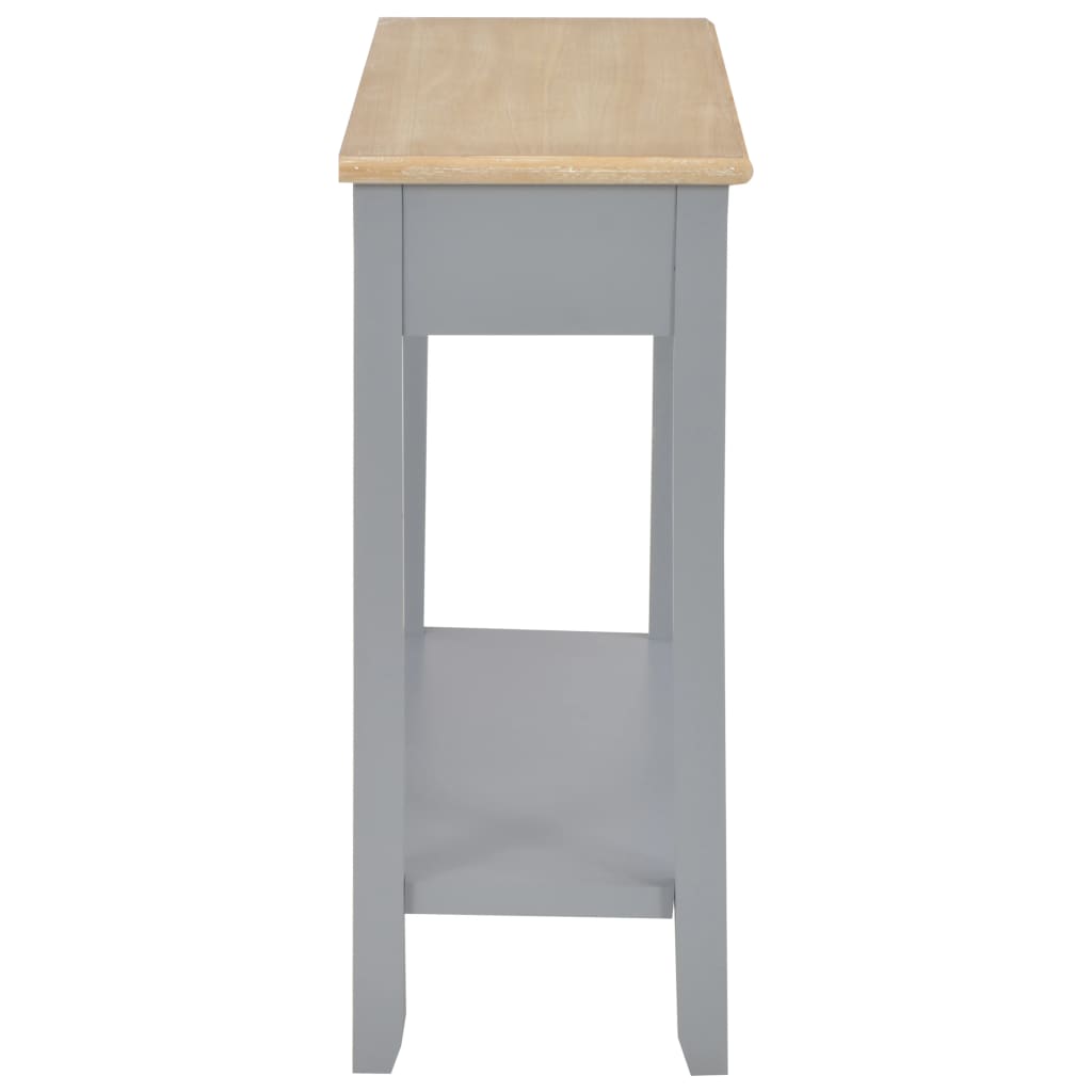 Τραπέζι Κονσόλα Γκρι 110 x 35 x 80 εκ. Ξύλινο - PAKOBAZAAR