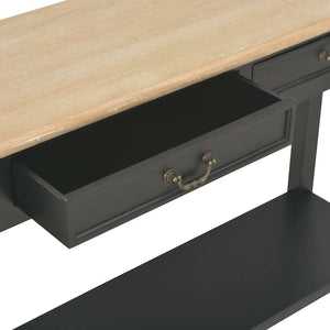 Τραπέζι Κονσόλα Μαύρο 110 x 35 x 80 εκ. Ξύλινο - PAKOBAZAAR