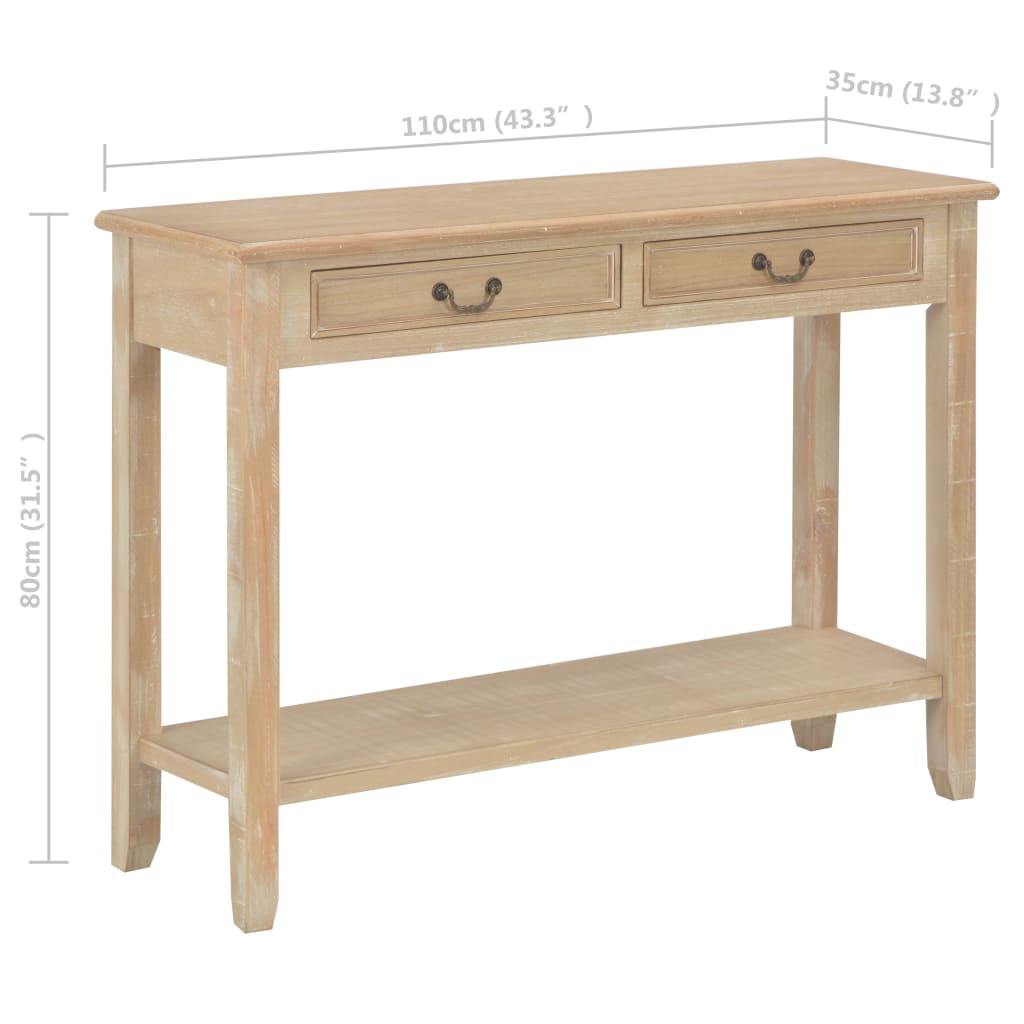 Τραπέζι Κονσόλα 110 x 35 x 80 εκ. Ξύλινο - Pakobazaar
