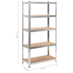 Ραφιέρες Αποθήκευσης 2 τεμ. 90 x 40 x 180 εκ. από MDF - PAKOBAZAAR