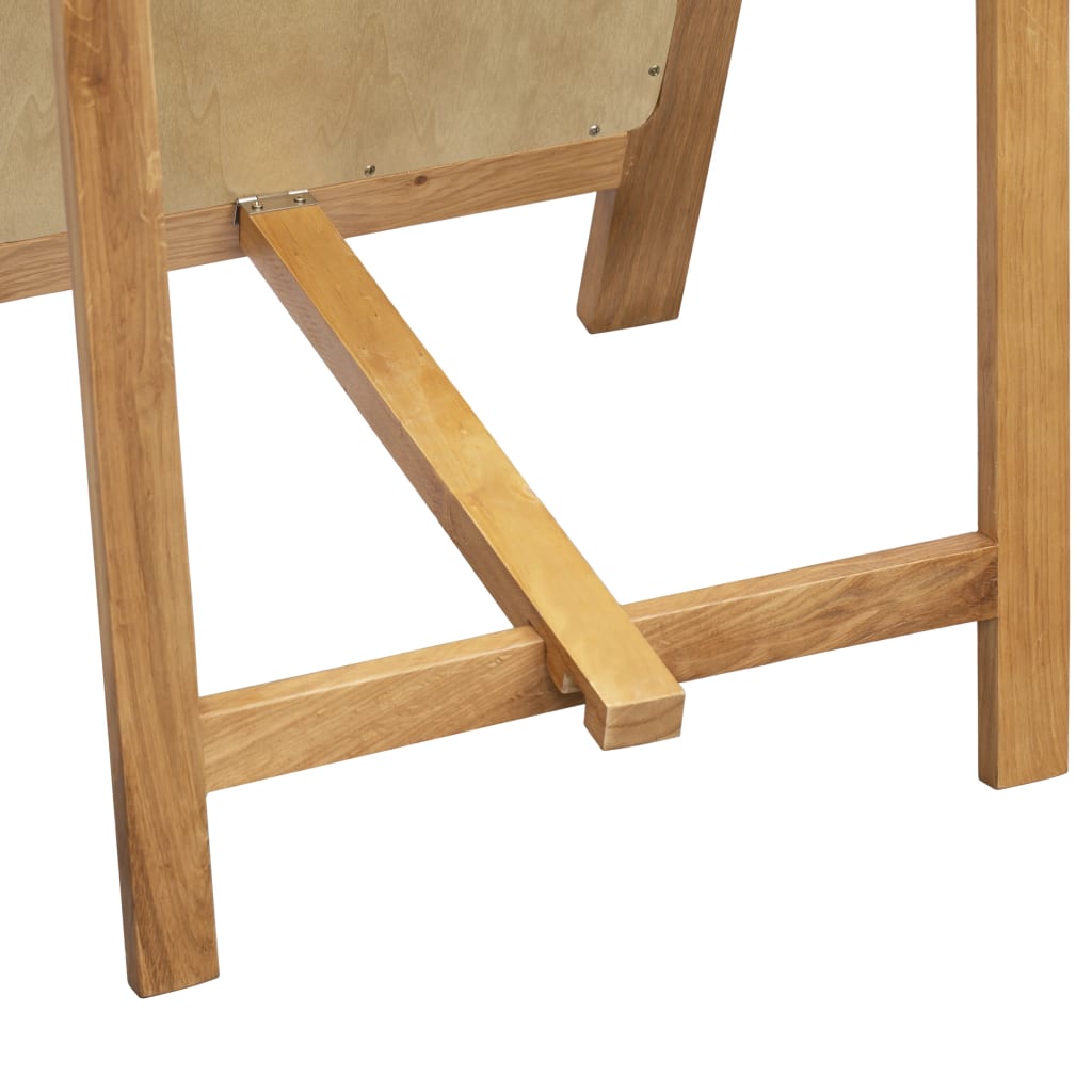 Καθρέφτης Δαπέδου 48 x 46,5 x 150 εκ. από Μασίφ Ξύλο Δρυός - PAKOBAZAAR