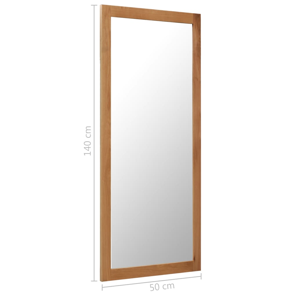 Καθρέπτης 50 x 140 εκ. από Μασίφ Ξύλο Δρυός