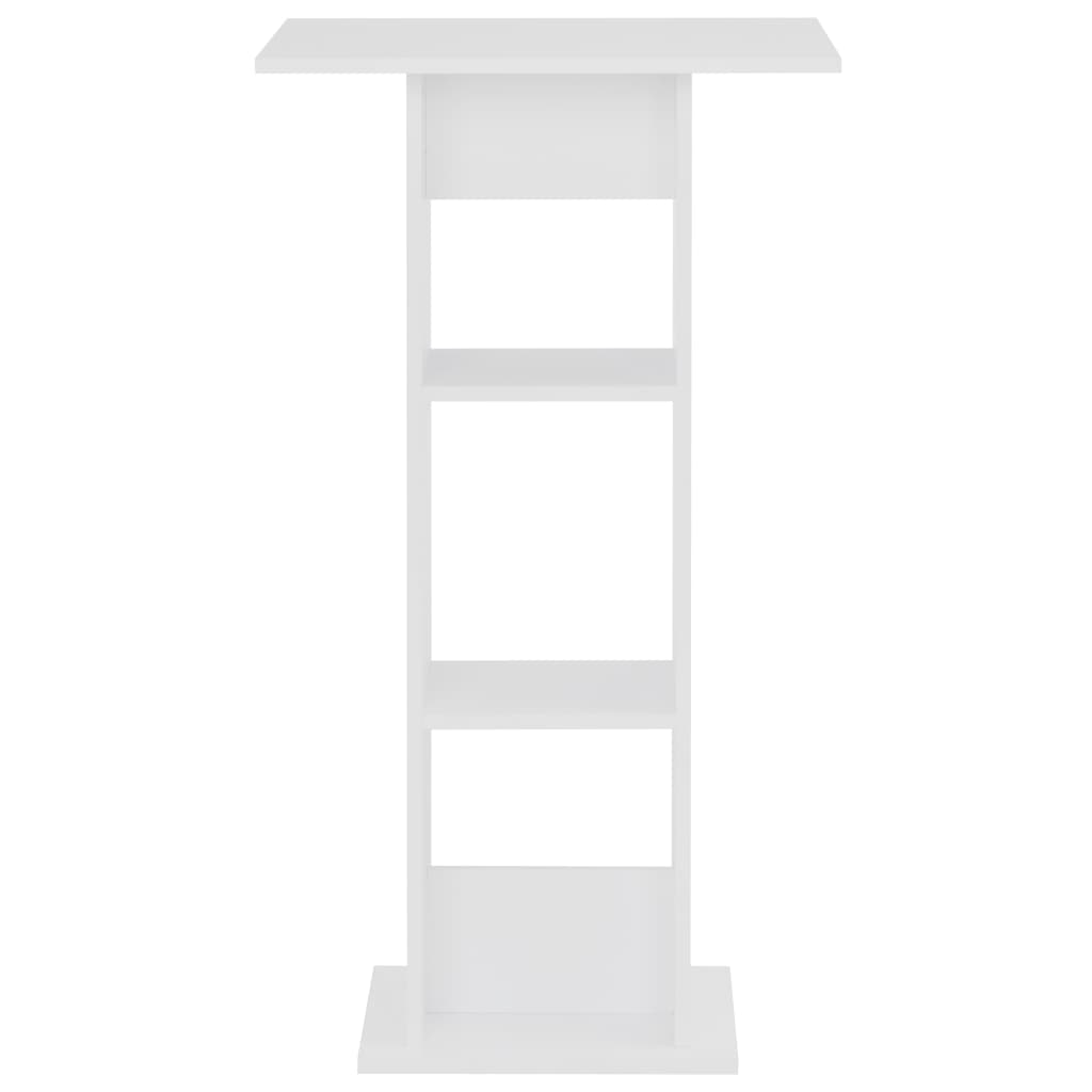 Τραπέζι Μπαρ Λευκό 60 x 60 x 110 εκ. - PAKOBAZAAR