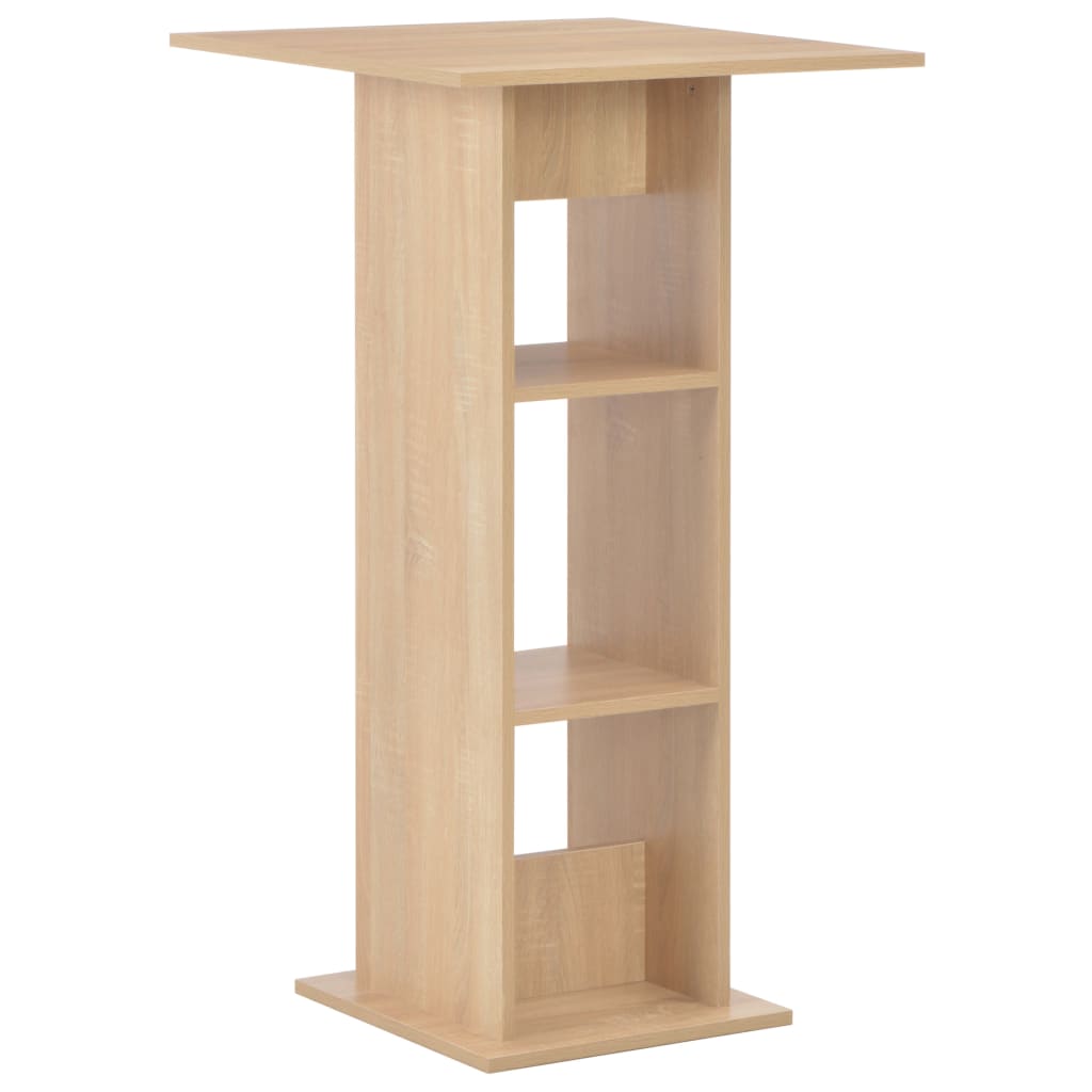 Τραπέζι Μπαρ Χρώμα Δρυός 60 x 60 x 110 εκ. - PAKOBAZAAR